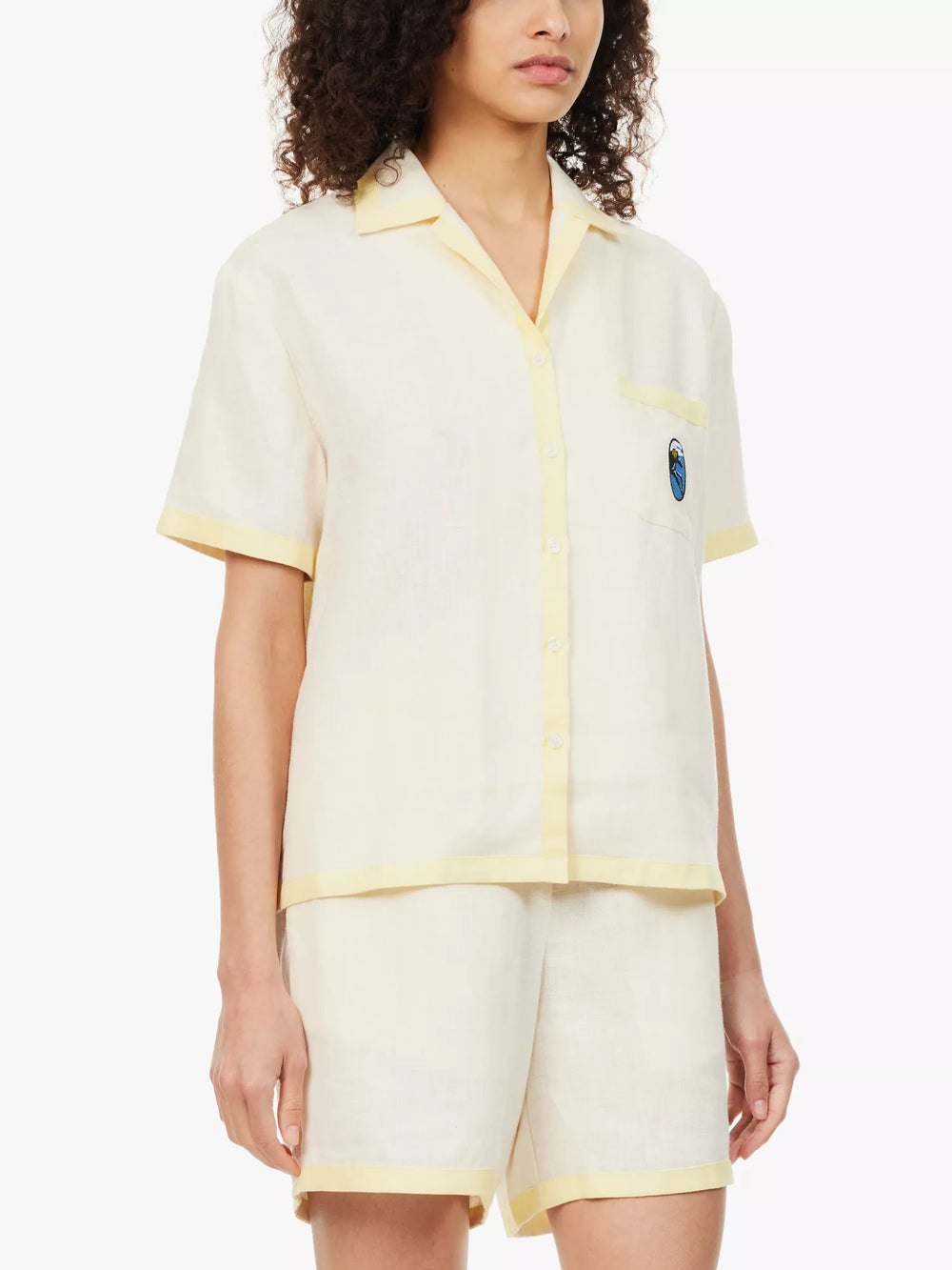 Garrick Embroidered Linen Shirt