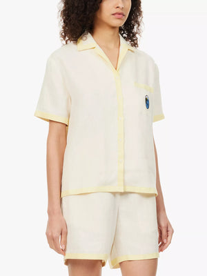 Garrick Embroidered Linen Shirt