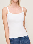 White Ribbed Tank
