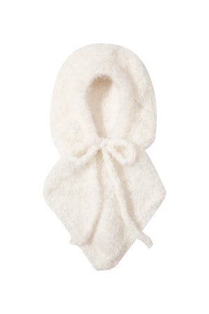 Coconut Cream Rina Alpaca Wool Balaclava Helmet Hat