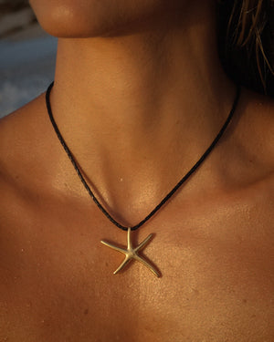 Riviera Starfish Necklace Gold