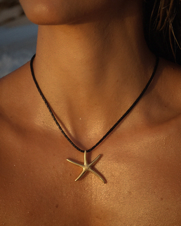 Riviera Starfish Necklace Gold