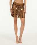 Riviera Hand-Crochet Mini Skirt