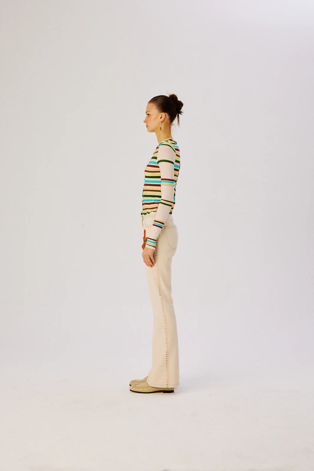 Nita Multi Printed Patchwork Knit Top