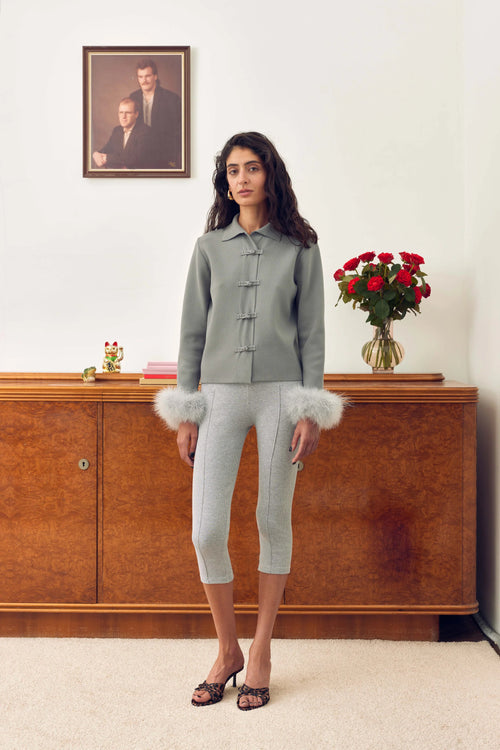 Capri Stretch-cotton Jersey Legging