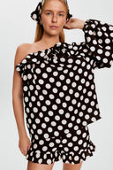 Polka Dot Gaia Soft Viscose Top