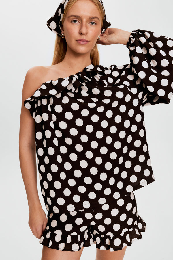 Polka Dot Gaia Soft Viscose Top