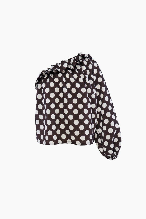Polka Dot Gaia Soft Viscose Top