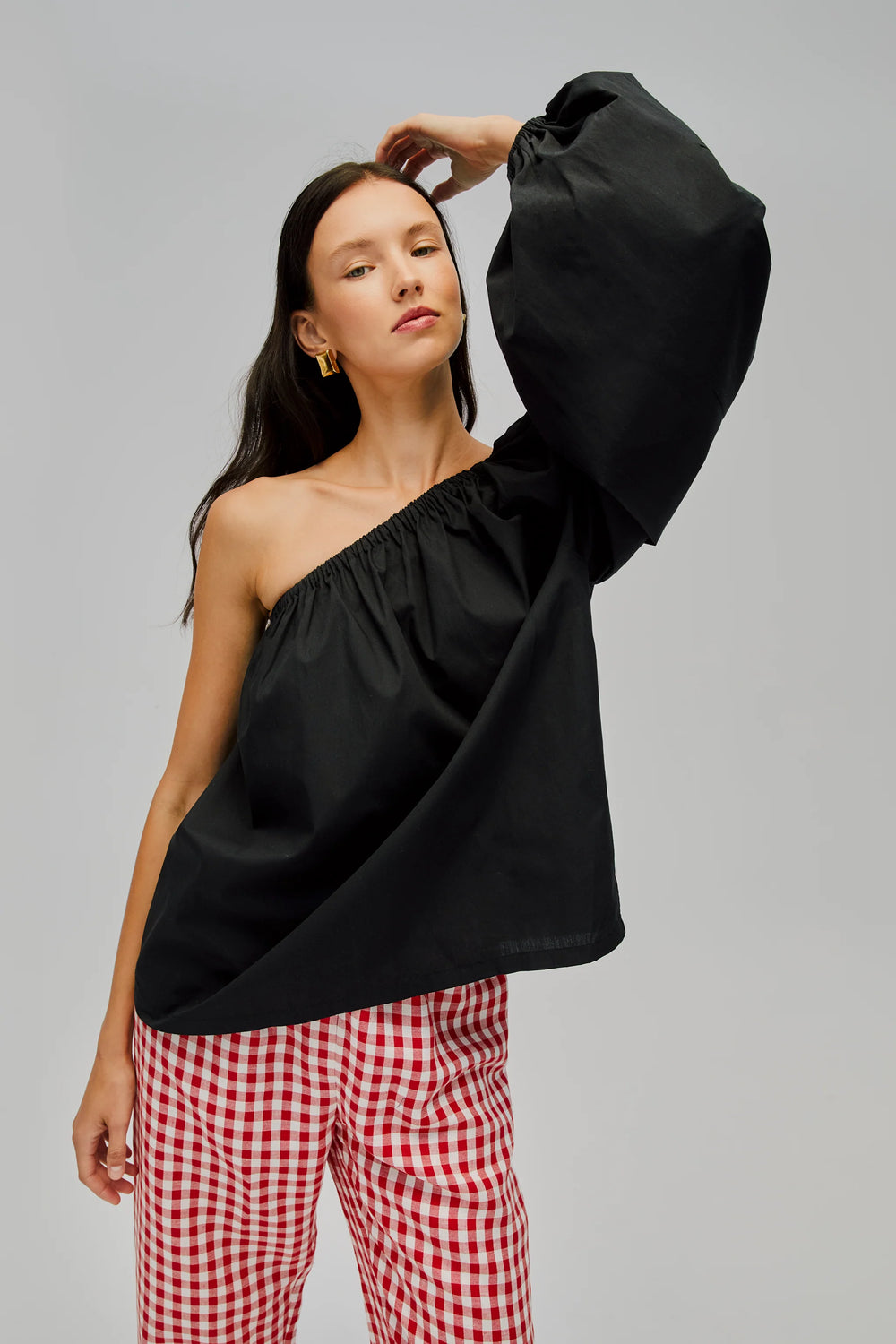 Black Gaia Cotton Top