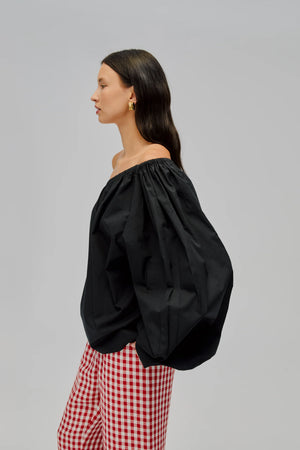 Black Gaia Cotton Top