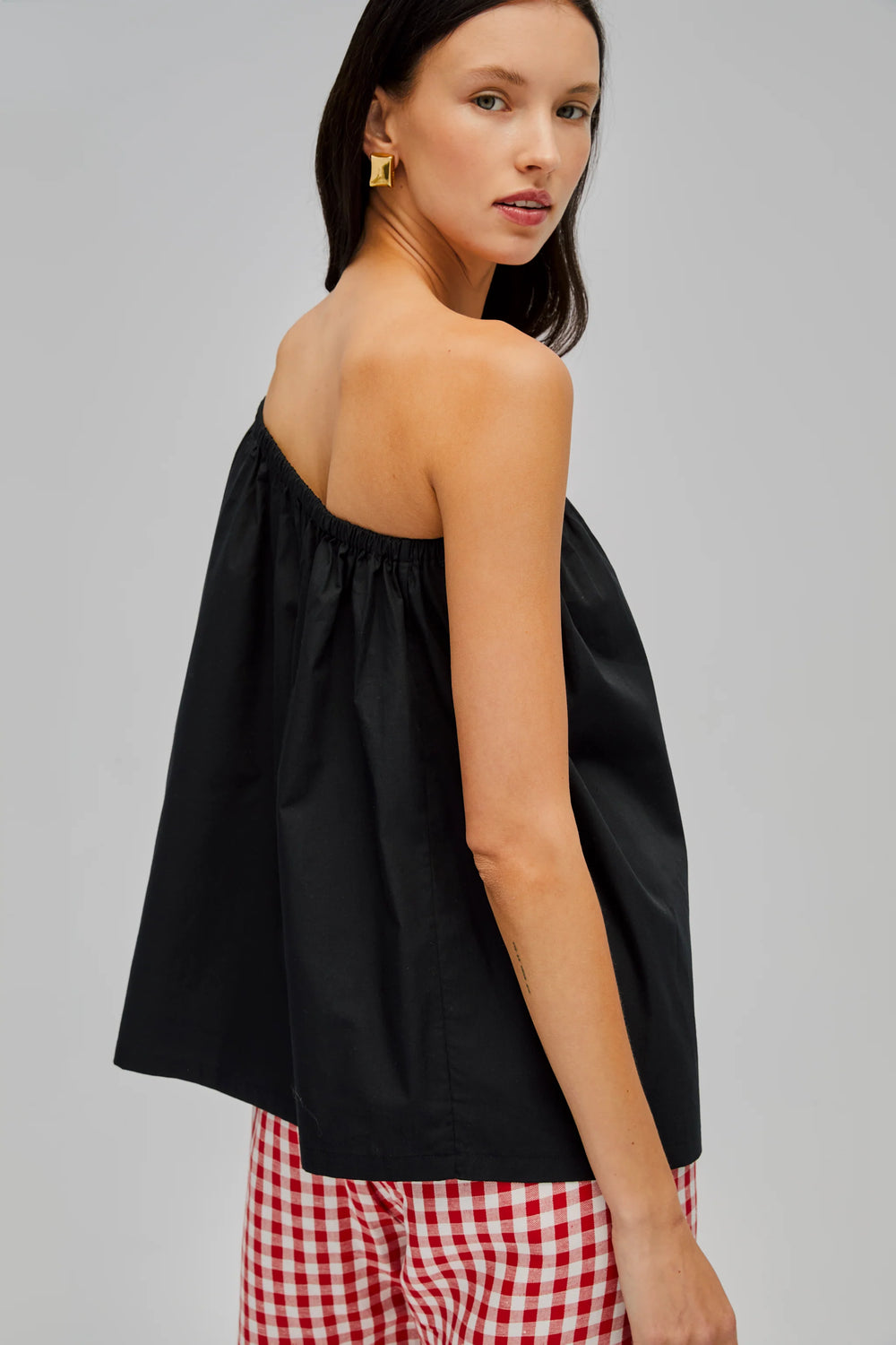 Black Gaia Cotton Top