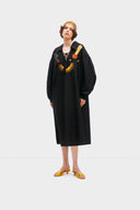 Mystic Appliquéd Cotton Maxi Dress