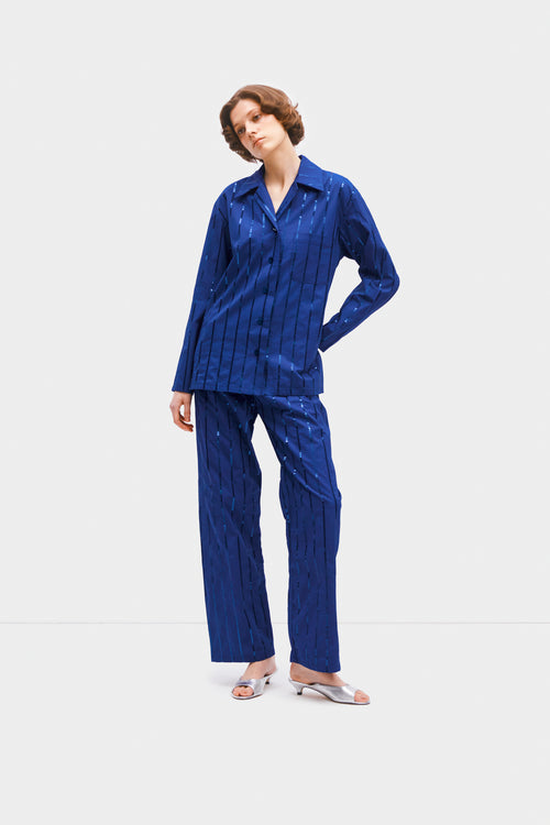 Milky Way Sequined Cotton Pajama Set