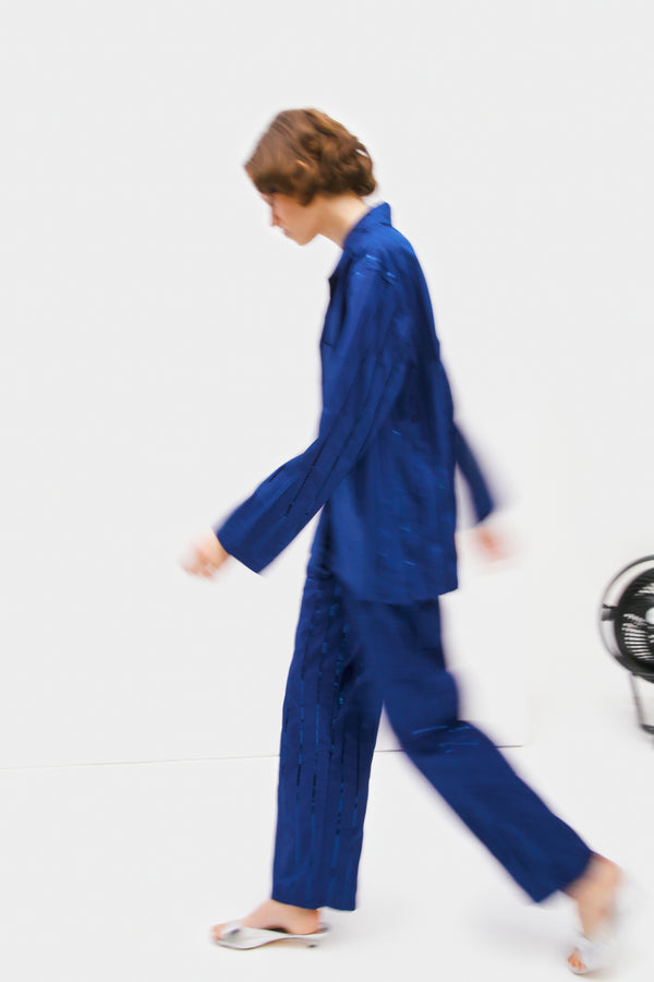 Milky Way Sequined Cotton Pajama Set