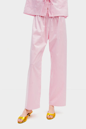 Lyra Cotton-Poplin Pajama Set