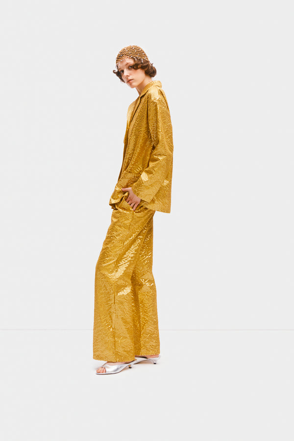 Gold Supernova Sequined Shirt