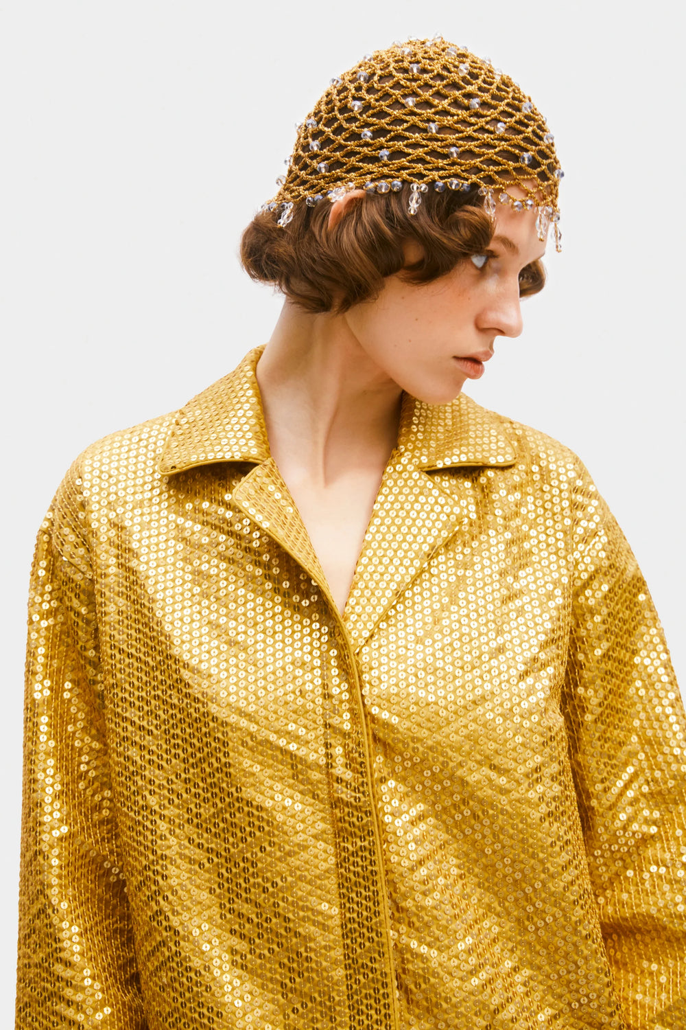 Gold Supernova Sequined Shirt