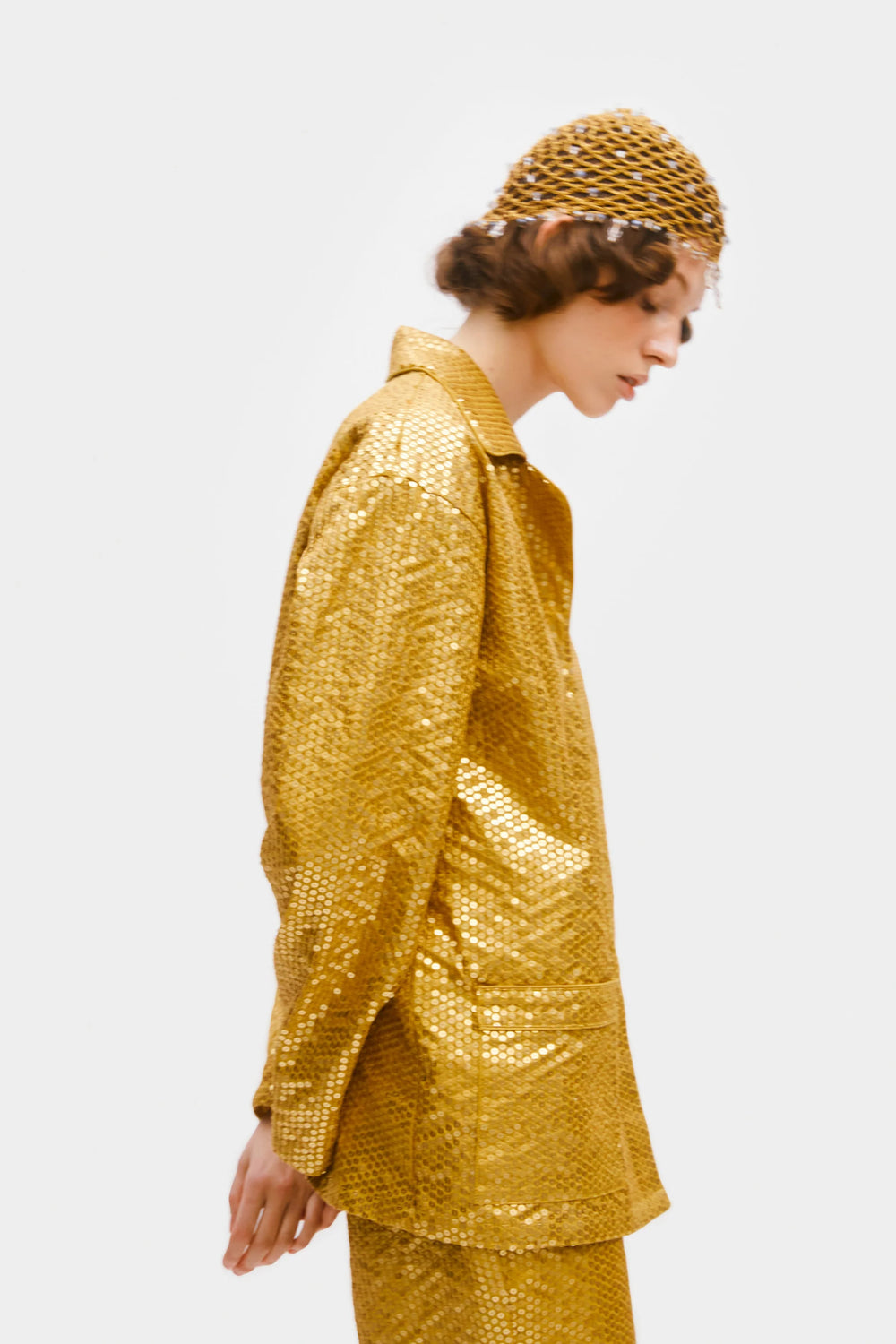 Gold Supernova Sequined Shirt