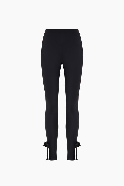 Lola Leggings with Black Bow Detail