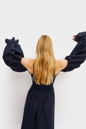 Cancan Linen Maxi Dress