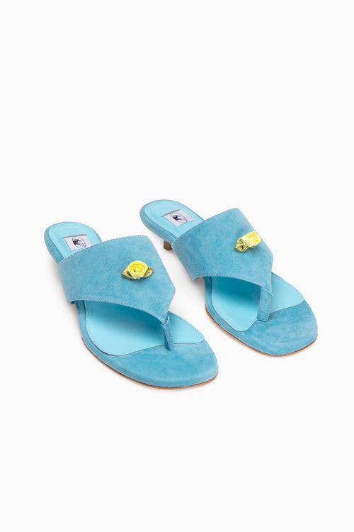 Golda Suede Kitten Heel Mules