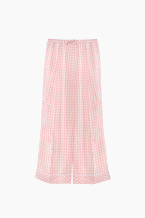 Pink Vichy Pastelle Oversized Pants