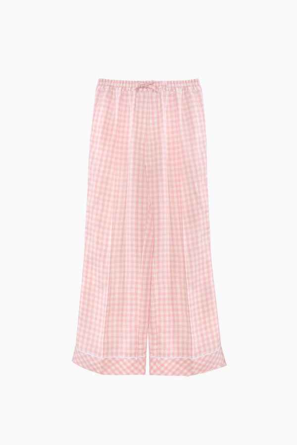 Pink Vichy Pastelle Oversized Pants