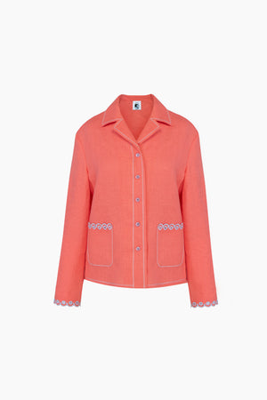 Petra Embroidered Linen Shirt