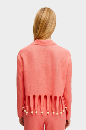 Lambada Fringed Linen Shirt