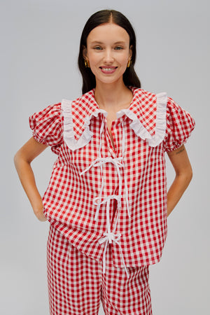 Puff Three-Piece Linen Set