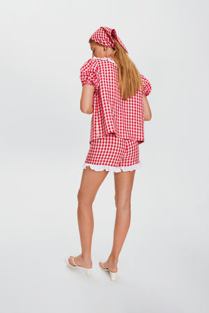 Puff Three-Piece Linen Set