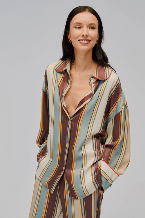 Stripes Pastelle Oversized Shirt