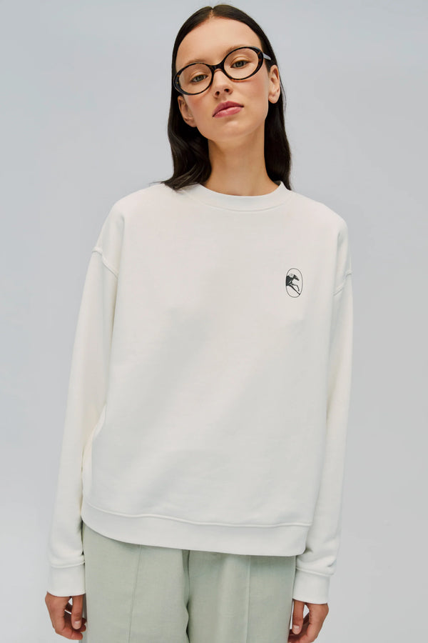 Off-White Relaxed Stretch-cotton Jersey Sweatshirt