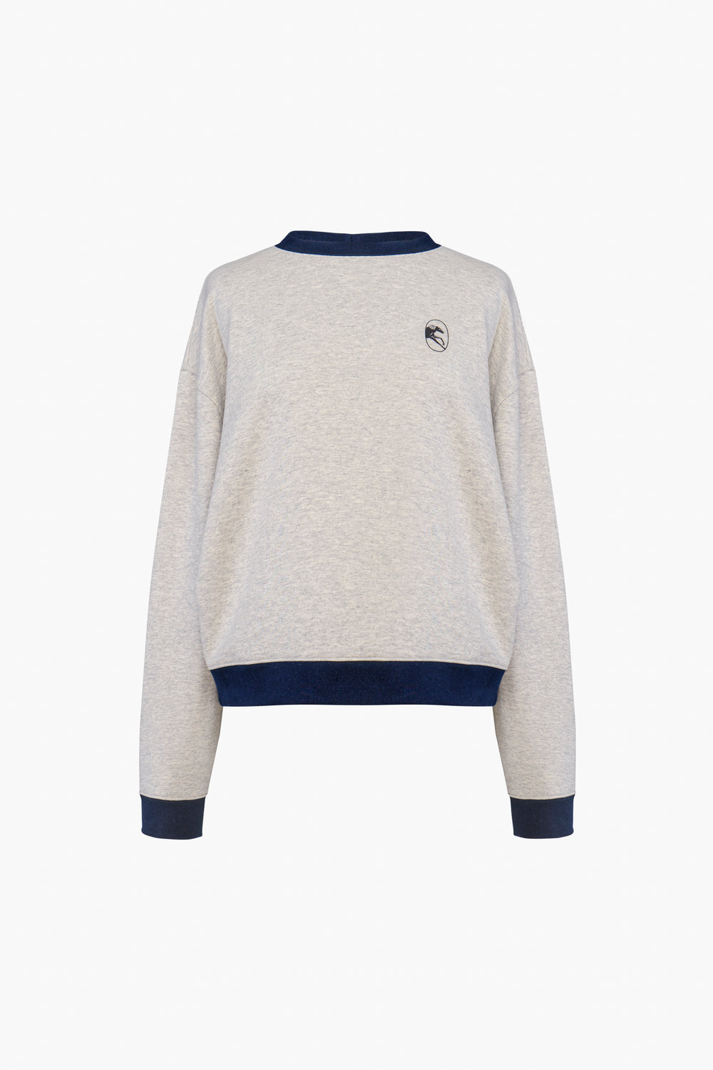Grey Relaxed Stretch-cotton Jersey Sweatshirt