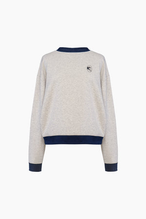 Grey Relaxed Stretch-cotton Jersey Sweatshirt
