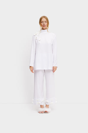 The Bloom Black Tie Pajama Set