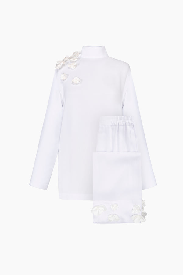 The Bloom Black Tie Pajama Set