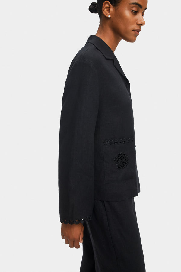 Sofia Linen Embroidered Shirt