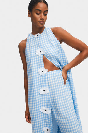 The Bloom Maxi Linen Vest Dress