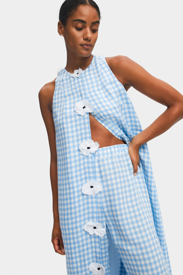 The Bloom Maxi Linen Vest Dress