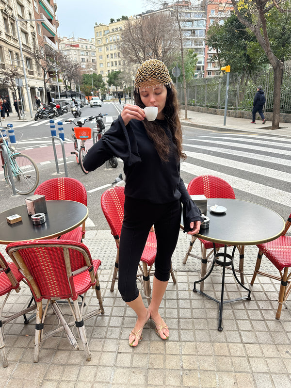 Capri Stretch-cotton Jersey Legging