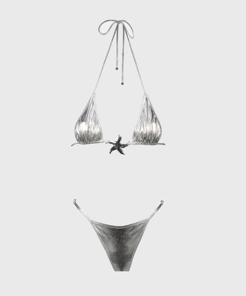 Silver Star Bikini Set