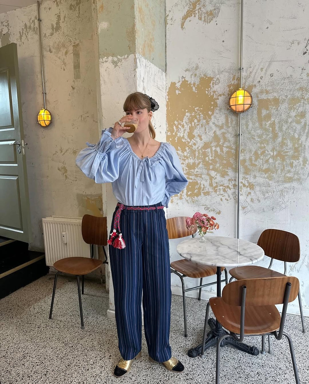 Blue Cha-Cha Lounge Blouse