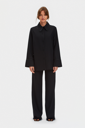 Off Duty Shirt with Piping