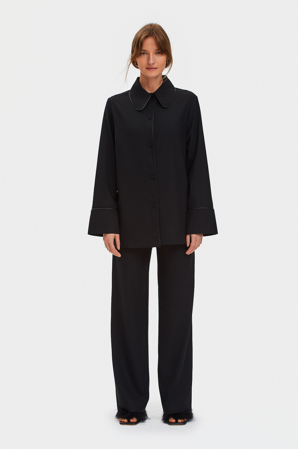 Off Duty Shirt with Piping