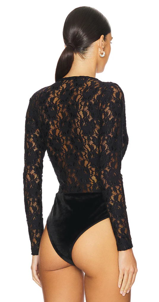 Black Lace Amanda Bodysuit