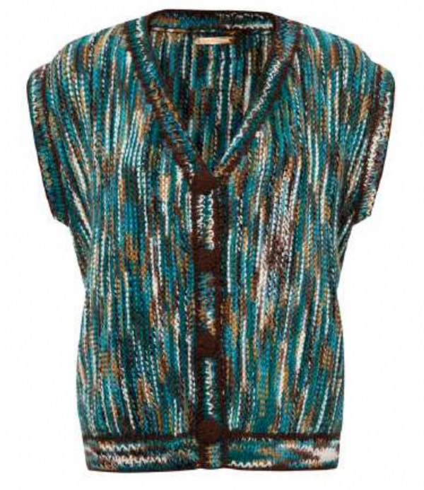 Antique Green Margaux Knit Vest