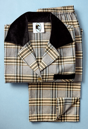 Checked Cotton-Flannel Set