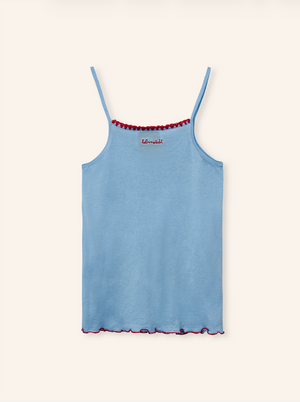 Dusty Blue Mia Strap Top