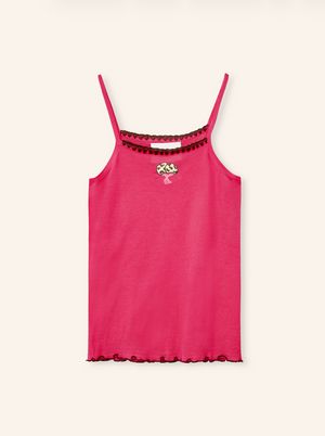 Strawberry Pink Mia Strap Top